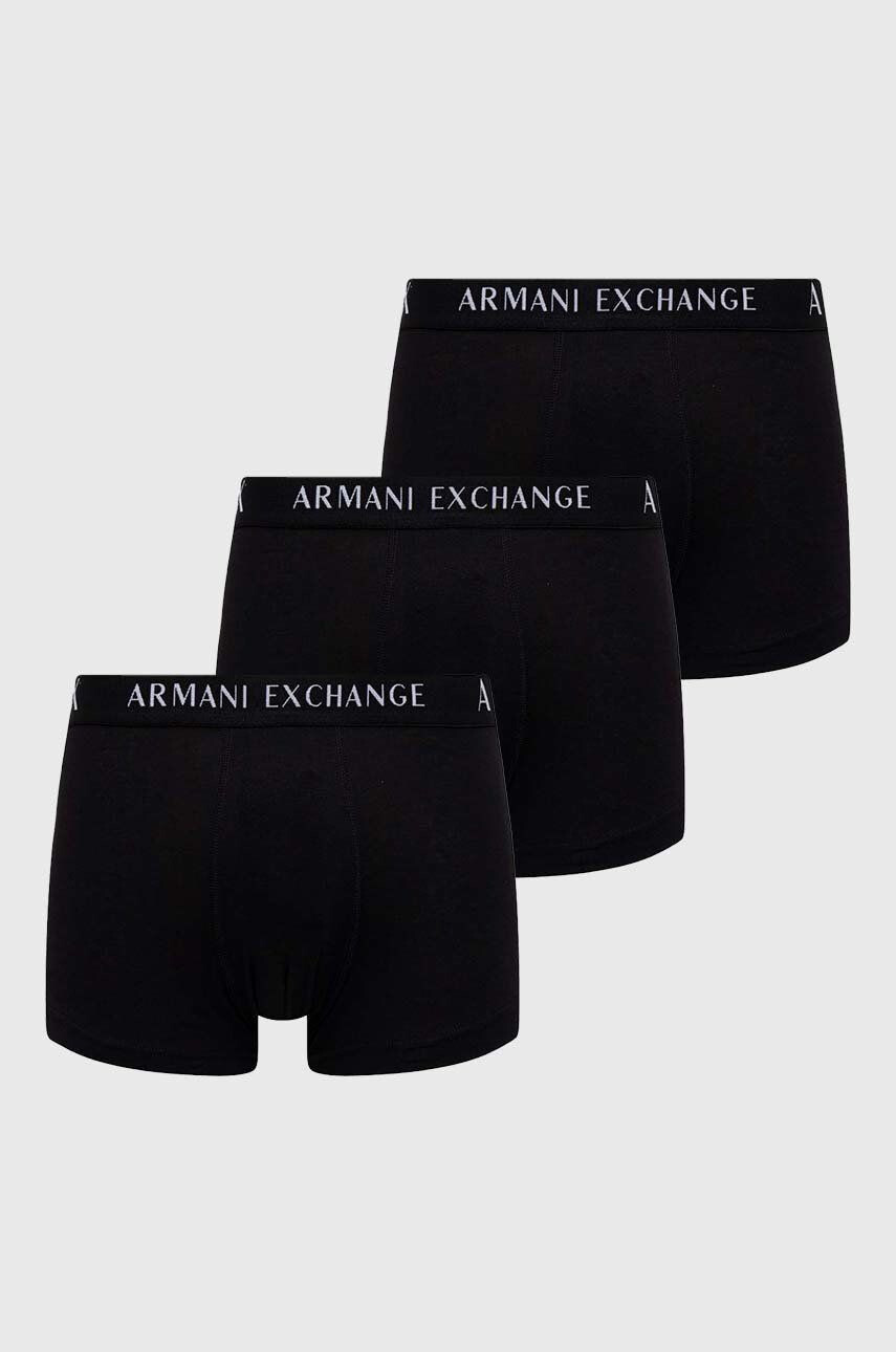 Armani Exchange boxeralsó 3 db fekete férfi - Pepit.hu