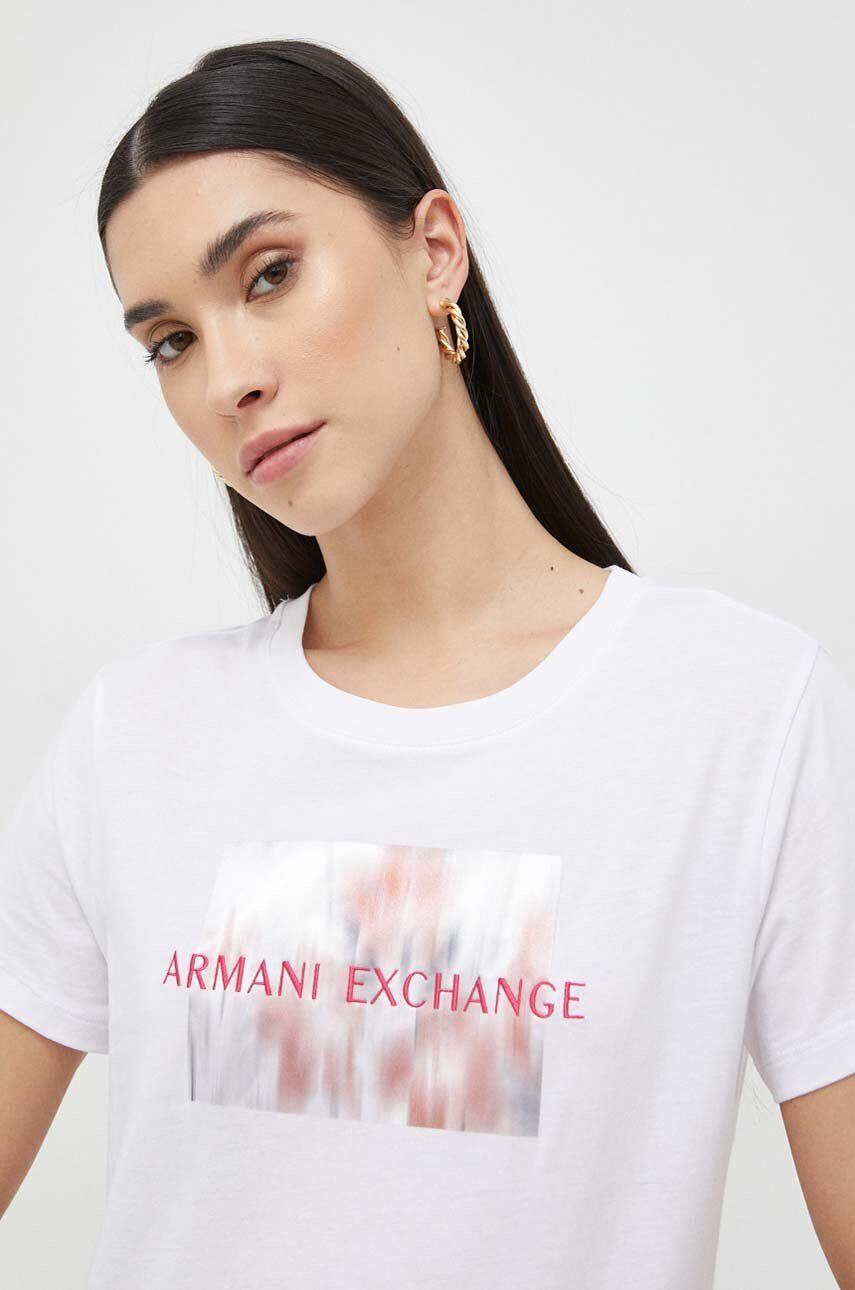 Armani Exchange pamut póló fehér - Pepit.hu