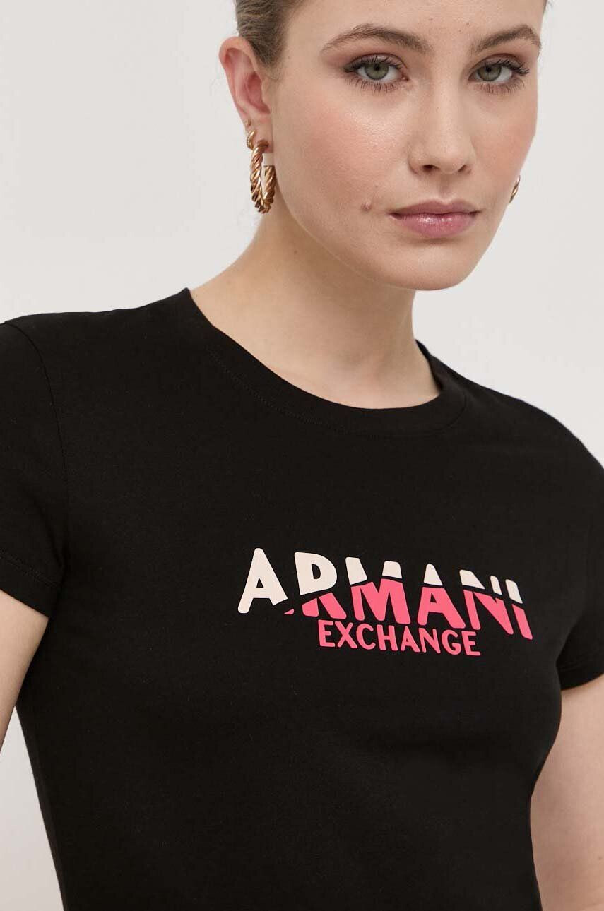 Armani Exchange pamut póló fehér nyomott mintás - Pepit.hu