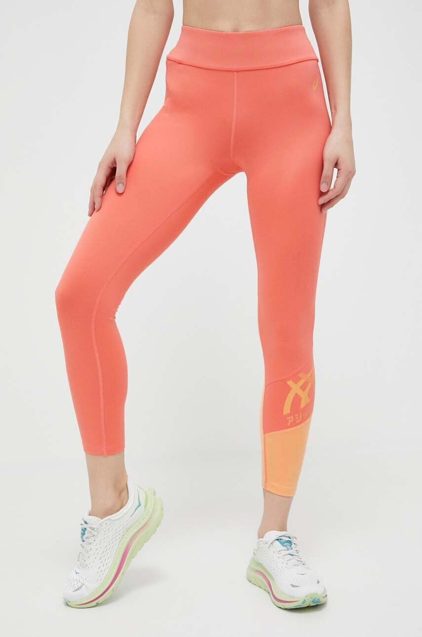 Asics edzős legging Tiger narancssárga nyomott mintás - Pepit.hu