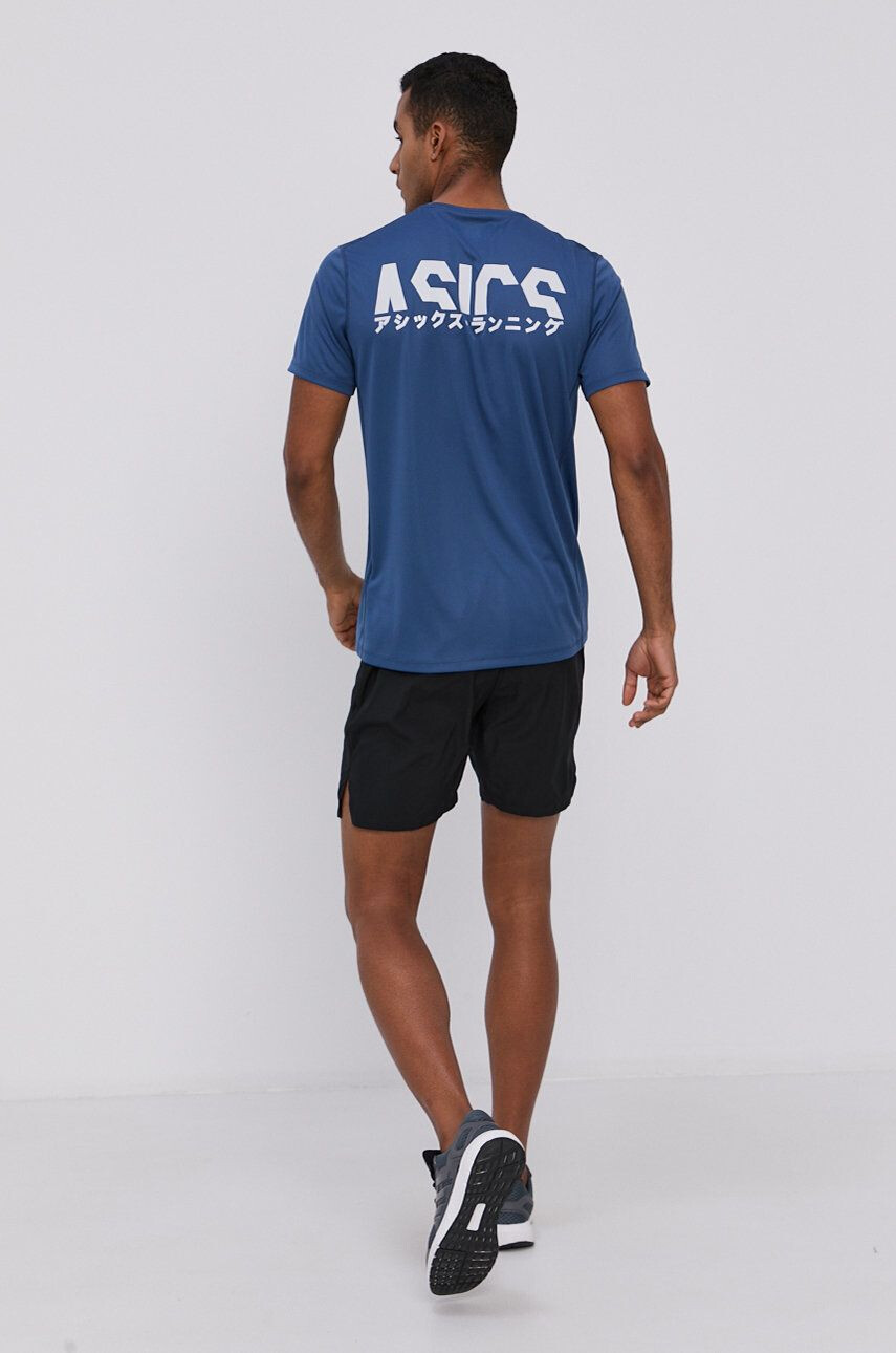 Asics t-shirt kék férfi nyomott mintás - Pepit.hu