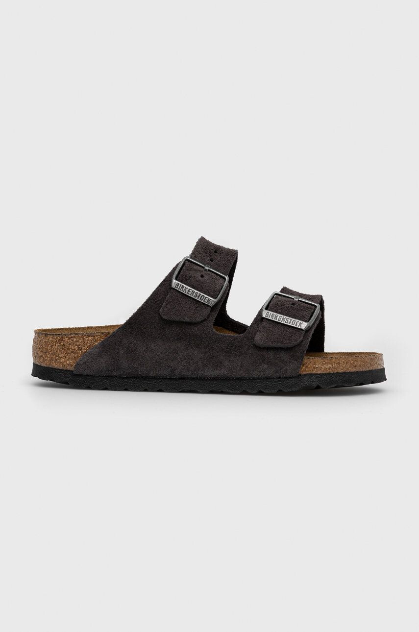 Birkenstock bőr papucs Arizona Sfb szürke női - Pepit.hu