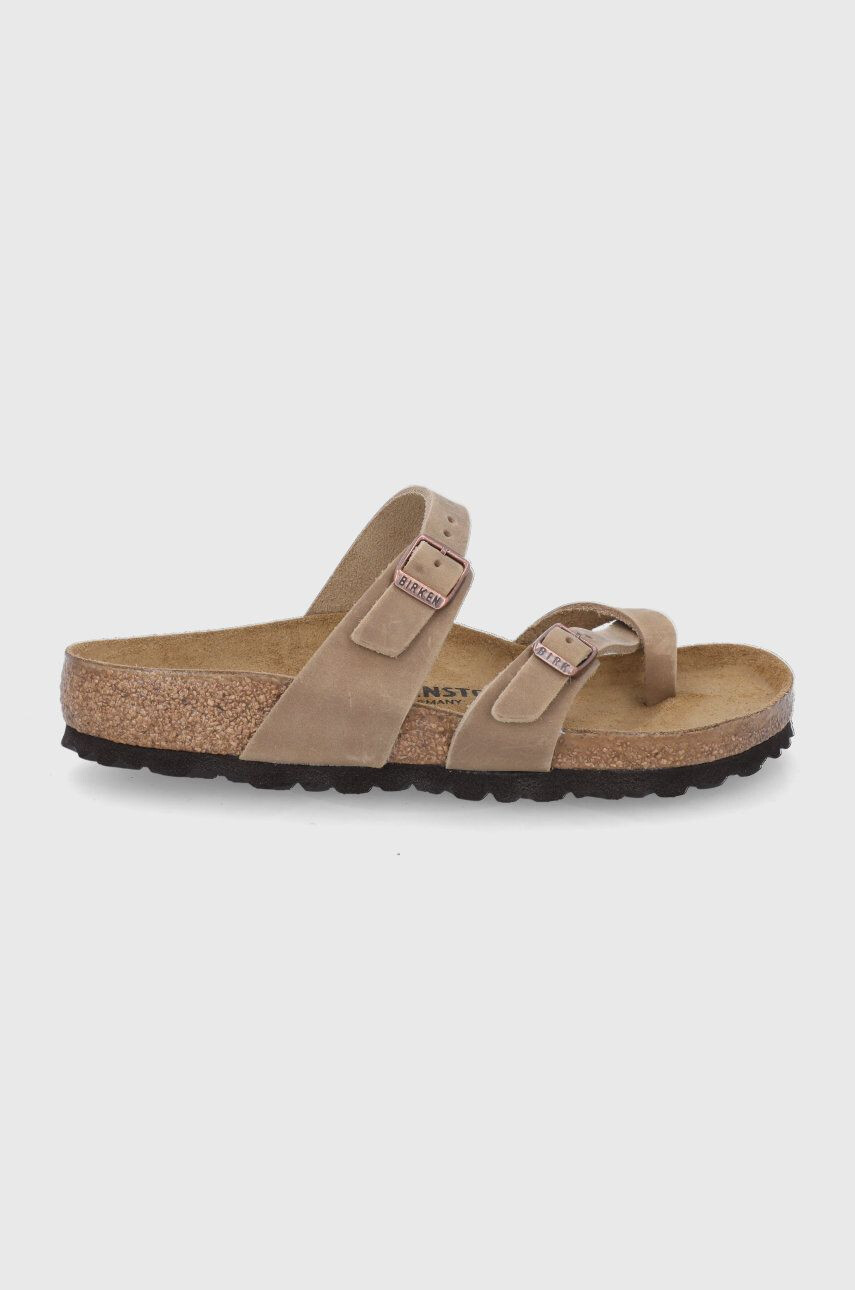 Birkenstock bőr flip-flop Mayari bézs női lapos sarkú - Pepit.hu