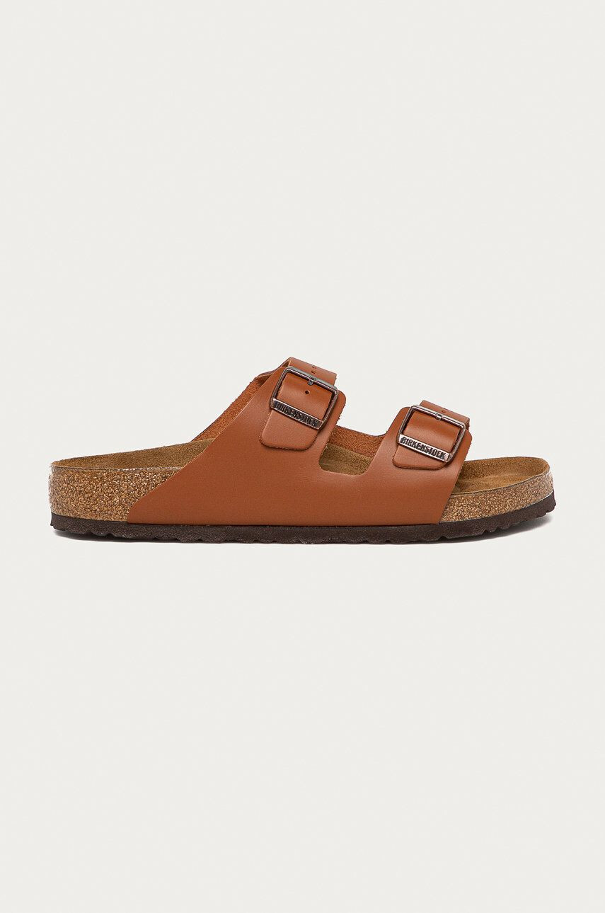 Birkenstock bőr papucs Arizona barna férfi - Pepit.hu