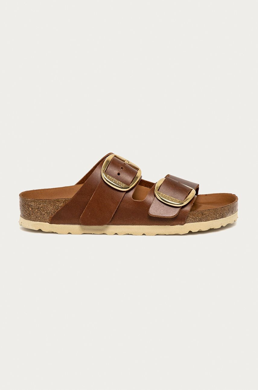 Birkenstock bőr papucs barna női - Pepit.hu