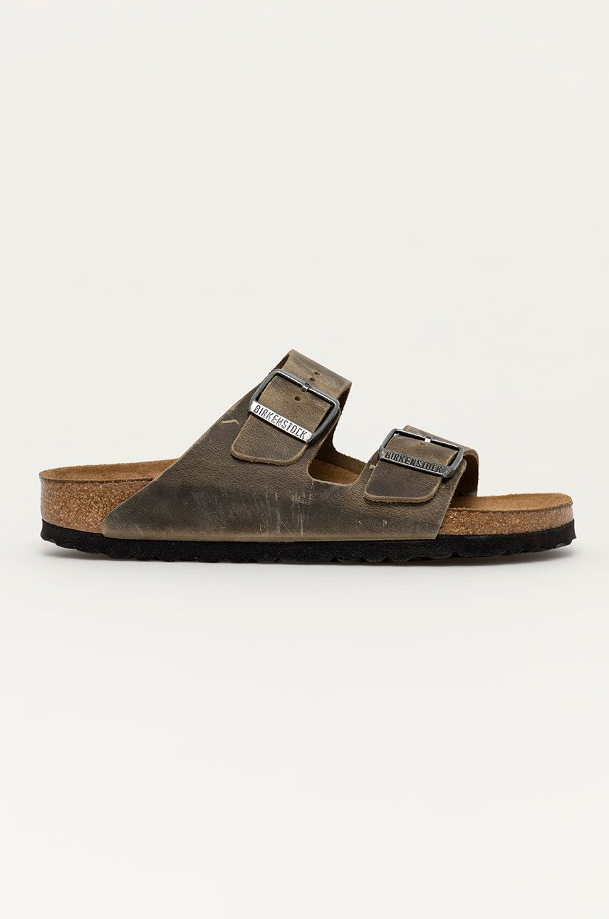 Birkenstock bőr papucs zöld női - Pepit.hu