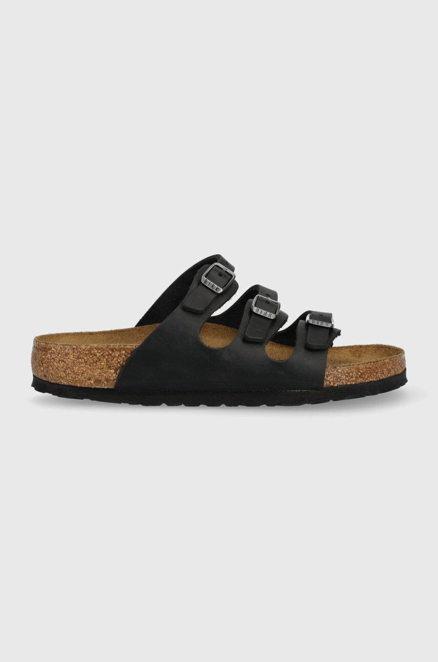 Birkenstock bőr papucs Florida fekete női 1011445 - Pepit.hu