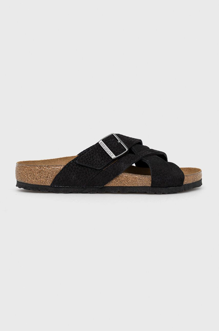 Birkenstock bőr papucs Lugano - Pepit.hu