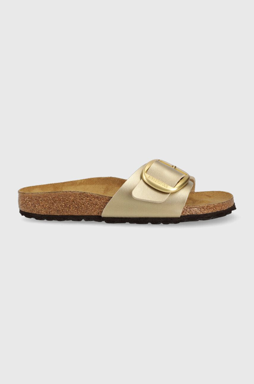 Birkenstock bőr papucs Madrid sárga női Madrid BB - Pepit.hu