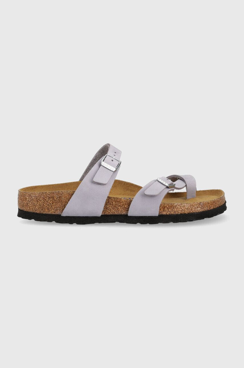 Birkenstock bőr papucs Mayari SFB lila női 1024006 - Pepit.hu