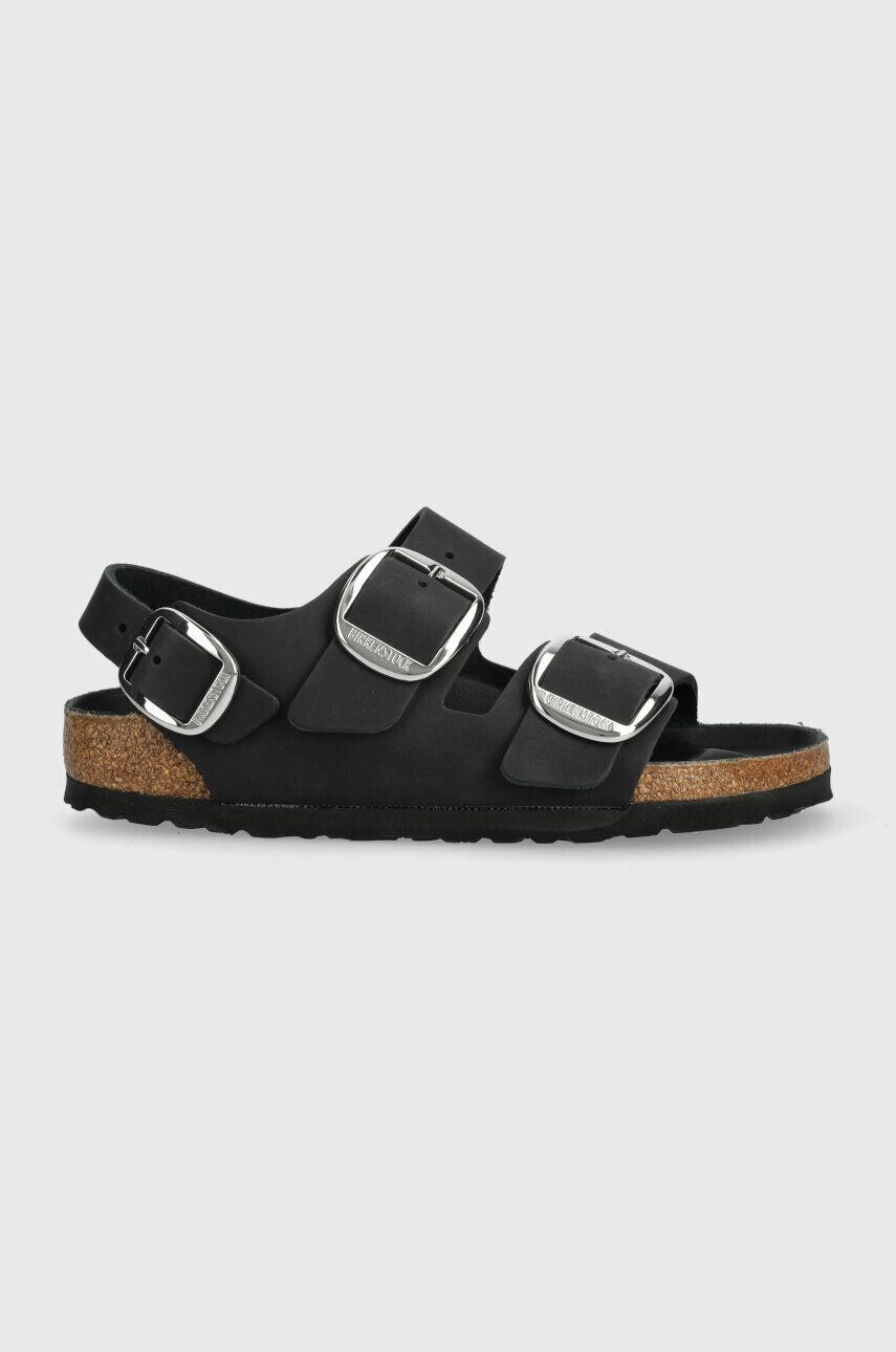 Birkenstock bőr szandál Milano fekete női - Pepit.hu