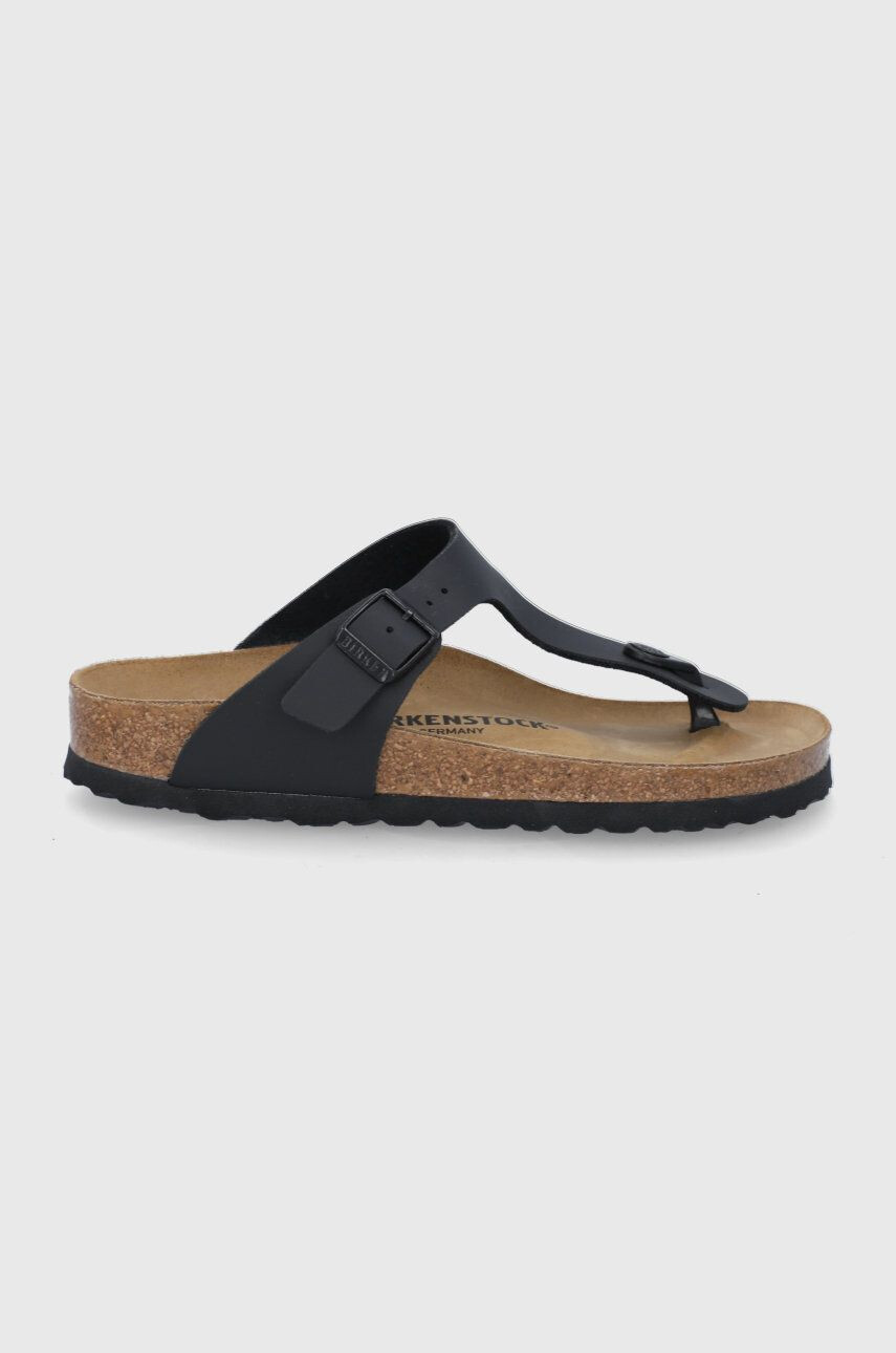 Birkenstock flip-flop Gizeh fekete női lapos talpú - Pepit.hu