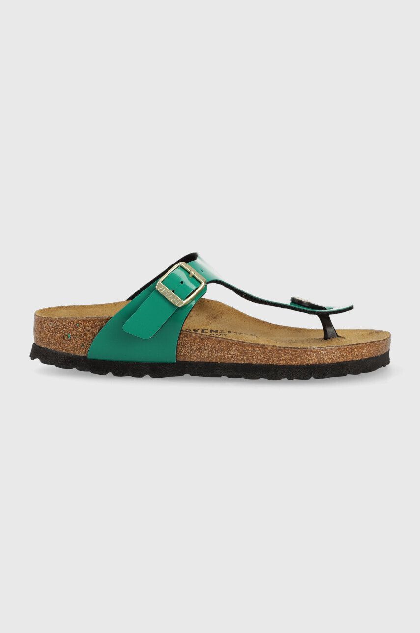 Birkenstock flip-flop Gizeh zöld női lapos talpú 1025457 - Pepit.hu