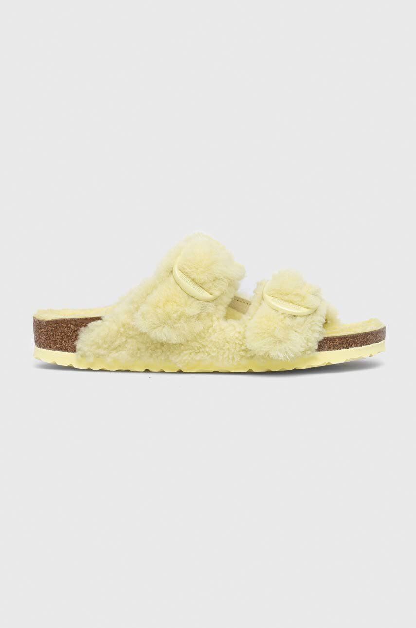 Birkenstock papucs Arizona Bb Shearling sárga - Pepit.hu