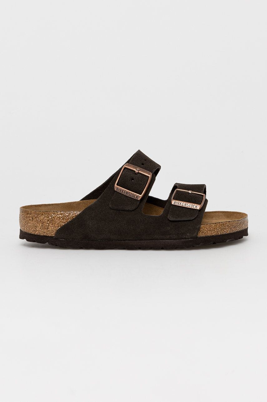 Birkenstock papucs velúrból barna női - Pepit.hu