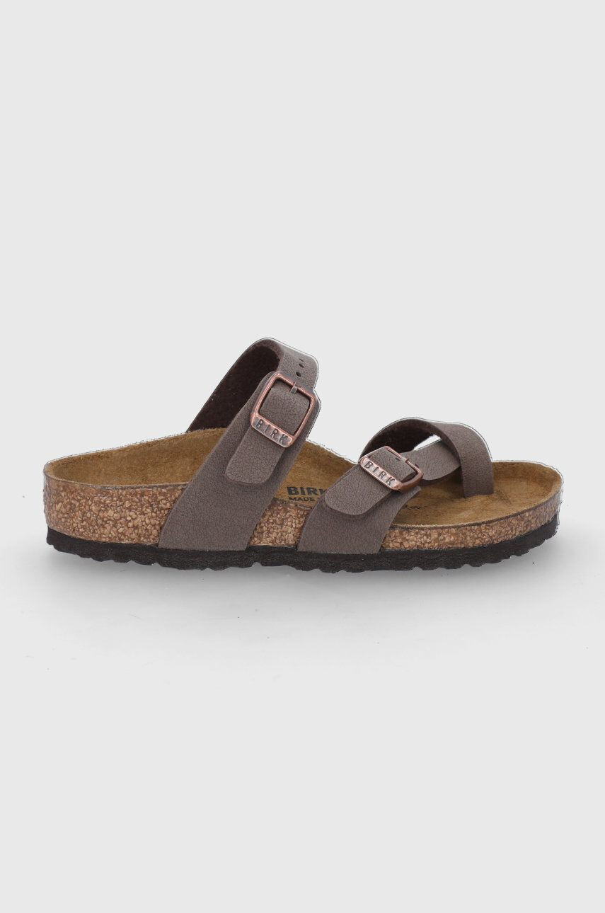 Birkenstock papucs velúrból barna - Pepit.hu