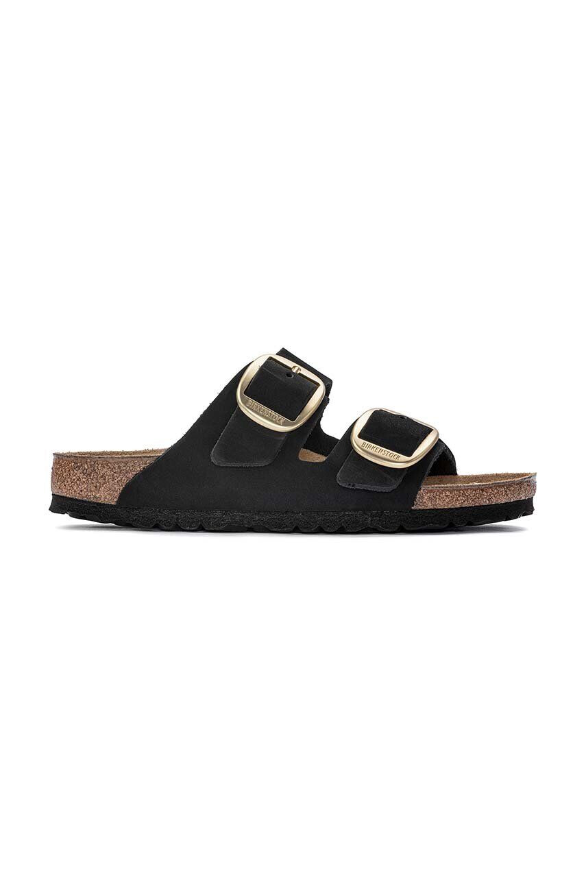 Birkenstock papucs velúrból ARIZONA BIG BUCKLE fekete női 1023239 - Pepit.hu