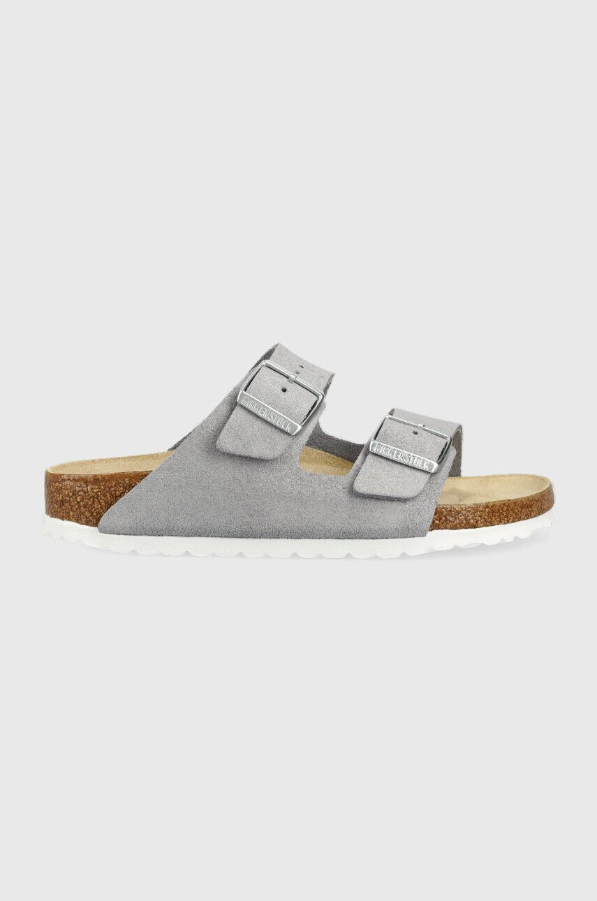 Birkenstock papucs velúrból Arizona BS sárga női 1024201 - Pepit.hu