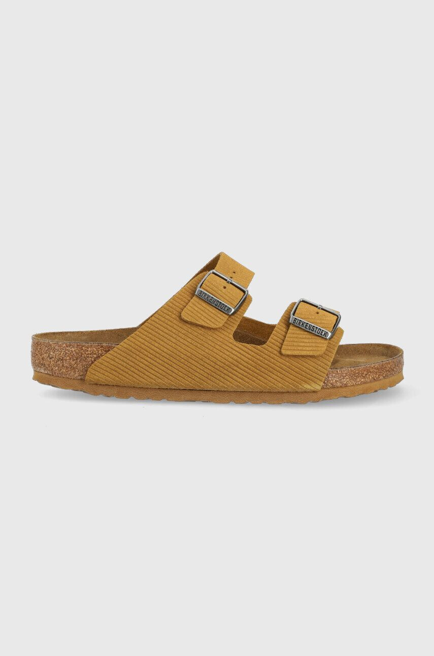 Birkenstock papucs velúrból Arizona Corduroy barna férfi 1026093 - Pepit.hu