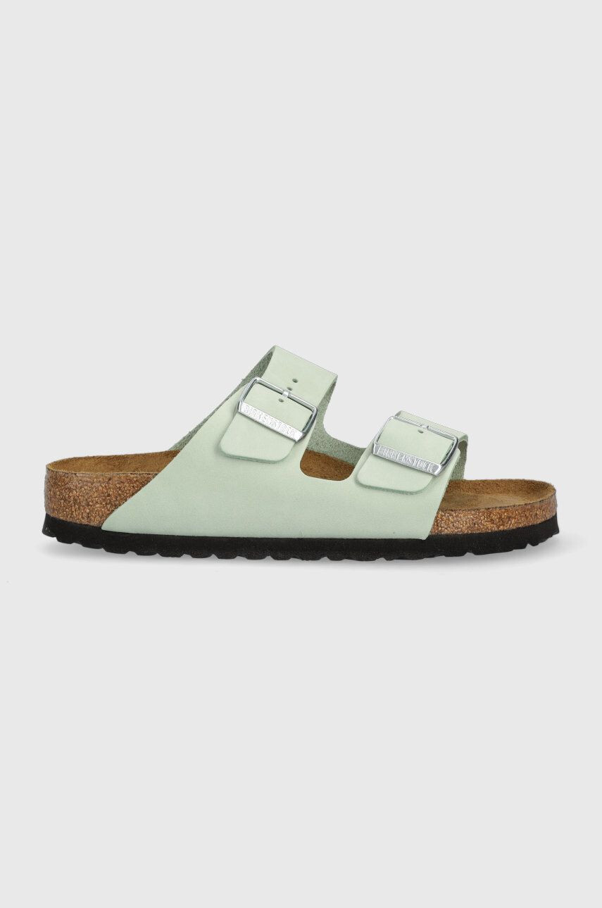 Birkenstock papucs velúrból Arizona SFB zöld női 1024213 - Pepit.hu