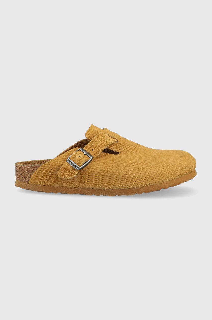 Birkenstock papucs velúrból Boston Corduroy piros férfi 1025645 - Pepit.hu