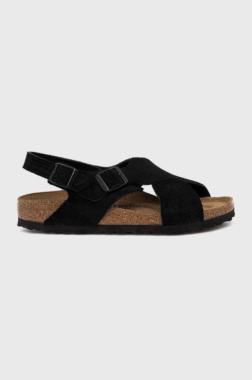 Birkenstock velúr szandál Tulum SFB fekete női - Pepit.hu