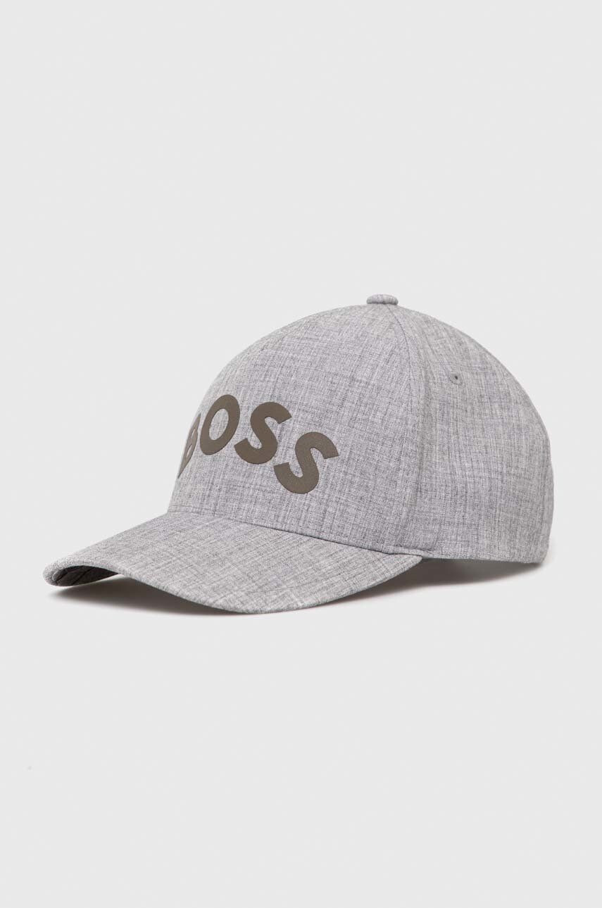 Boss Green BOSS baseball sapka Boss Athleisure szürke nyomott mintás - Pepit.hu