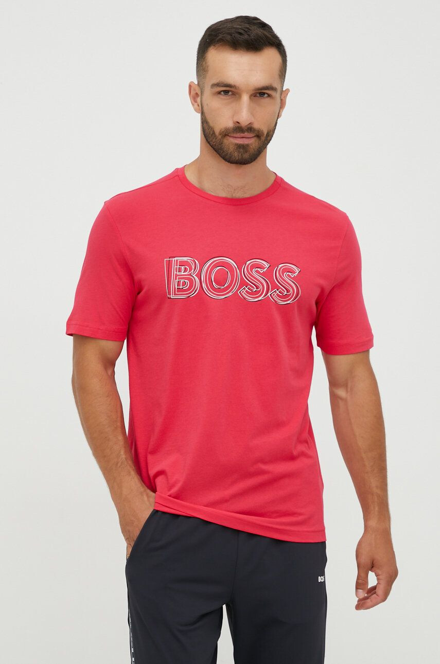 Boss Green BOSS pamut póló BOSS ATHLEISURE fekete - Pepit.hu