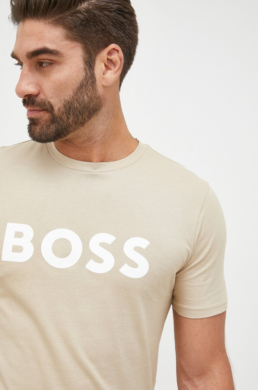 Boss Orange BOSS pamut póló Boss Casual nyomott mintás - Pepit.hu