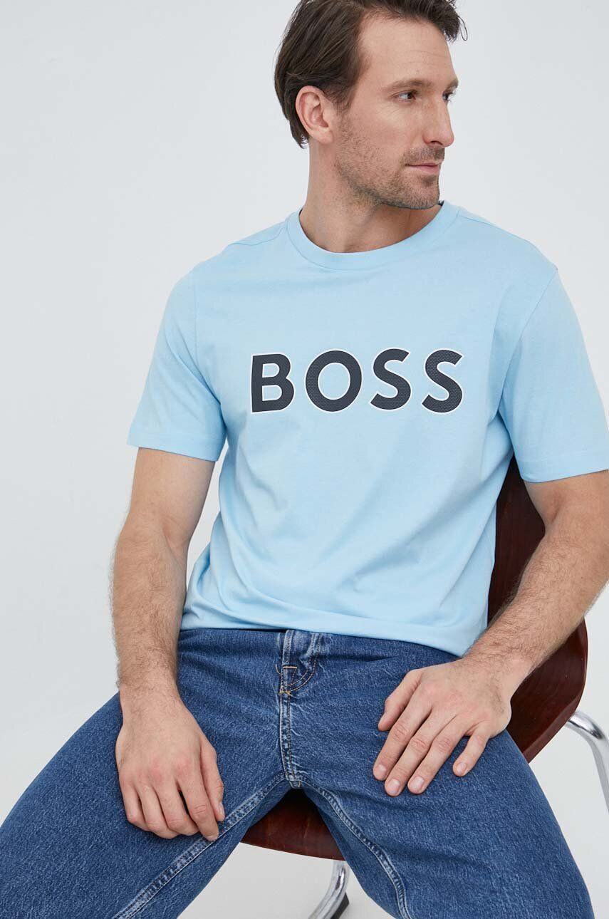 Boss Green BOSS t-shirt férfi nyomott mintás - Pepit.hu