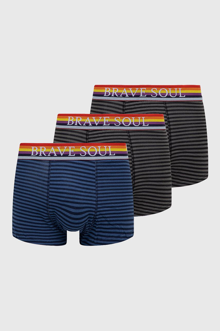 Brave Soul boxeralsó (3-pack) fekete férfi - Pepit.hu