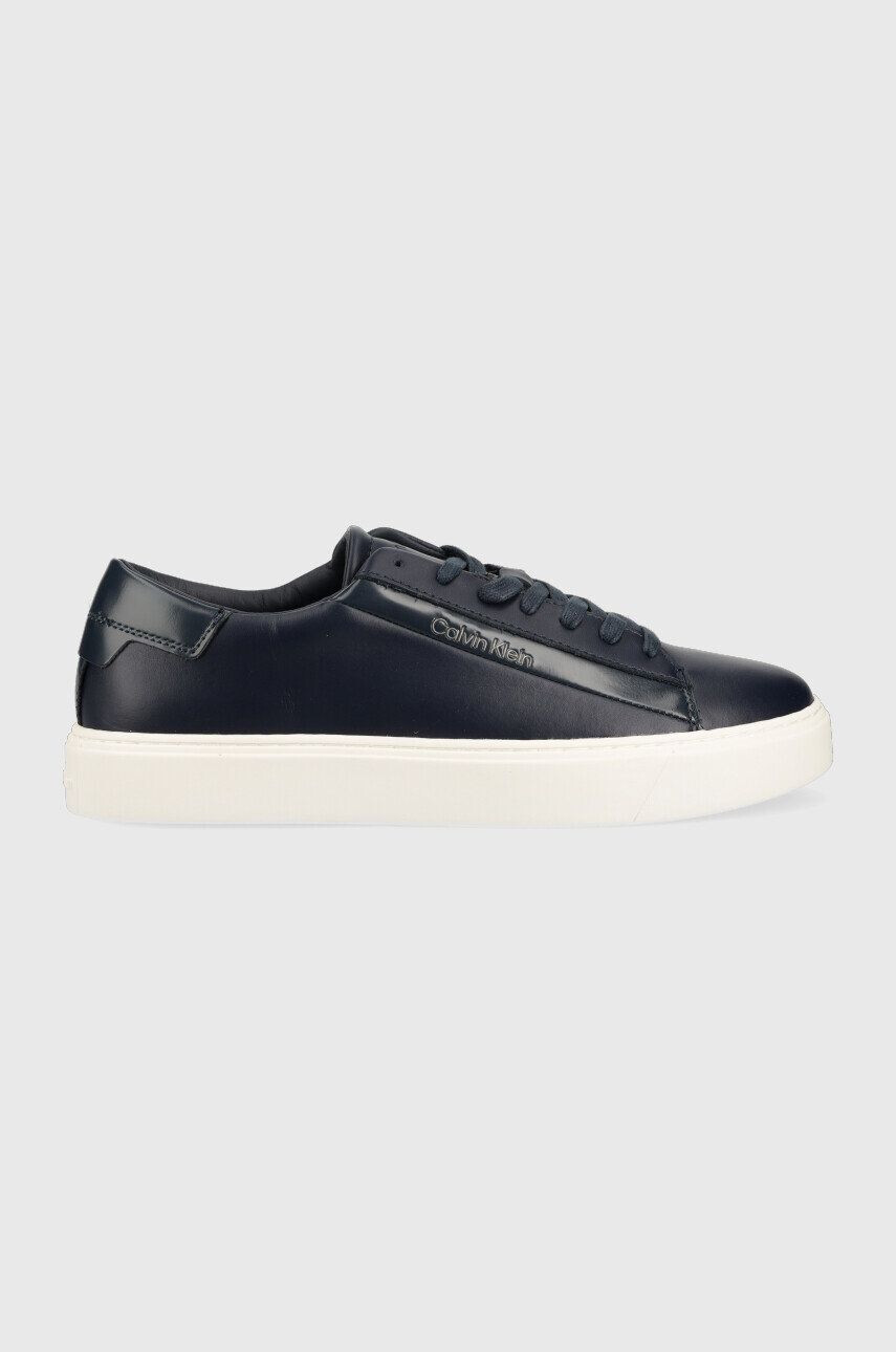 Calvin Klein bőr sportcipő Hm0hm00861 Low Top Lace Up Lth fehér - Pepit.hu