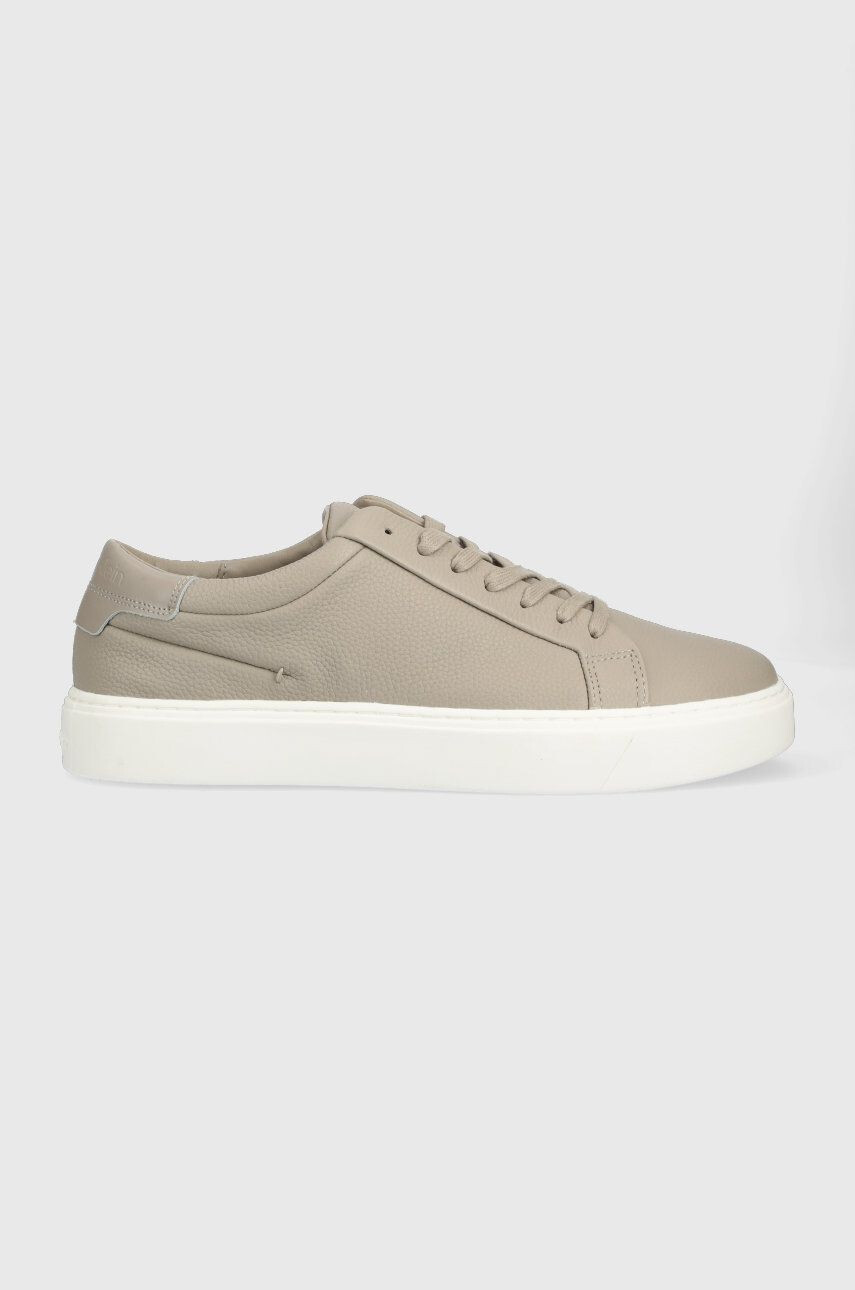 Calvin Klein bőr sportcipő LOW TOP LACE UP LTH fehér HM0HM01016 - Pepit.hu