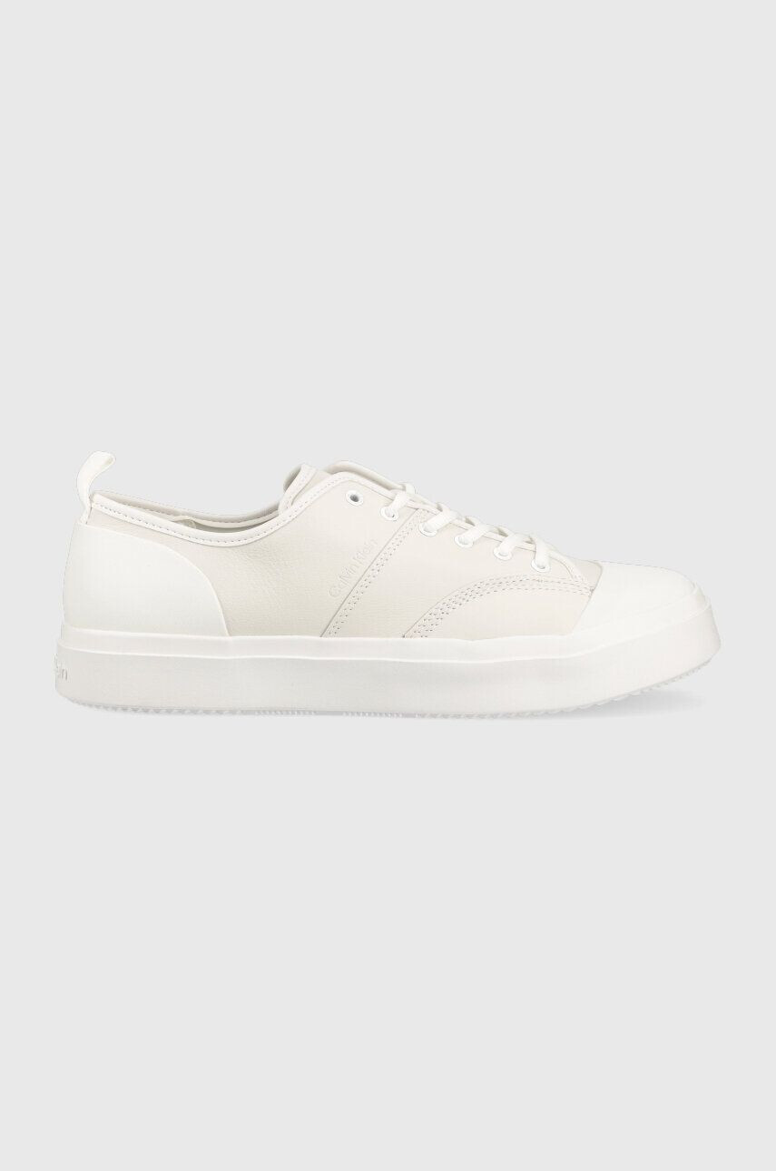 Calvin Klein bőr sportcipő LOW TOP LACE UP LTH fehér HM0HM01045 - Pepit.hu