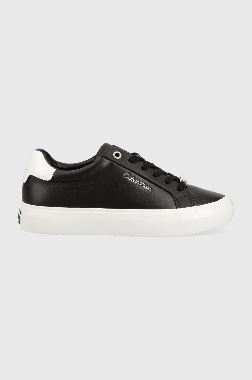 Calvin Klein bőr sportcipő VULC LACE UP fekete HW0HW01406 - Pepit.hu