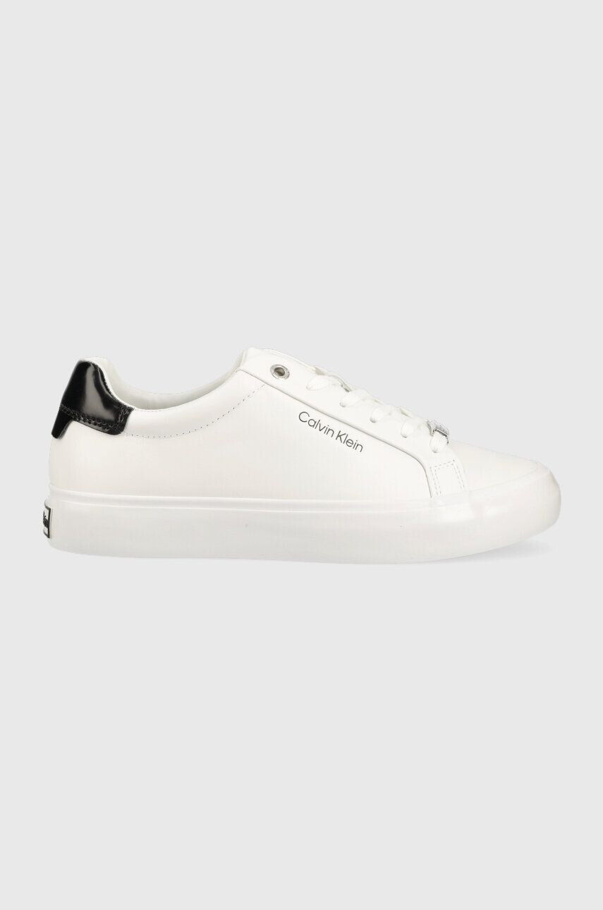 Calvin Klein bőr sportcipő VULC LACE UP fehér HW0HW01406 - Pepit.hu