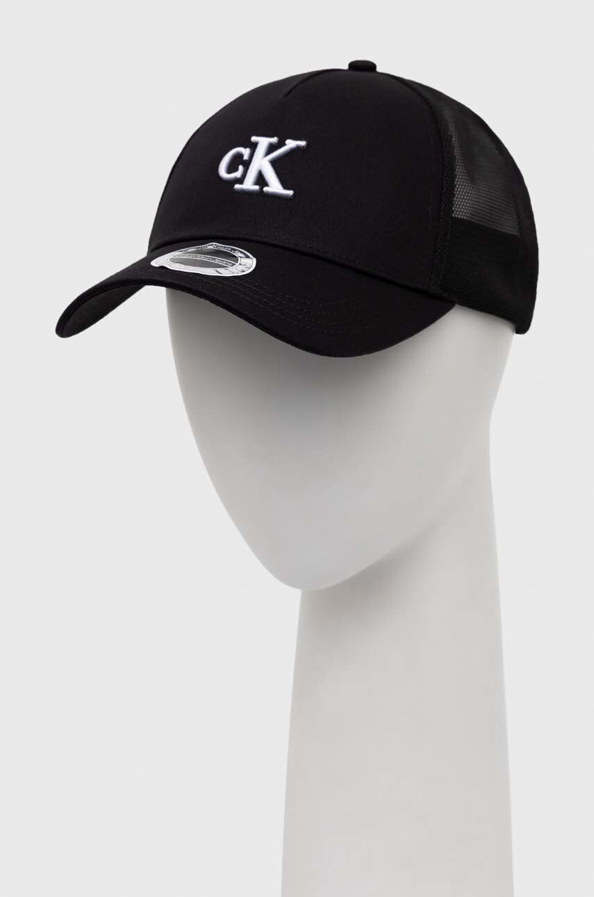 Calvin Klein Jeans baseball sapka fekete mintás - Pepit.hu