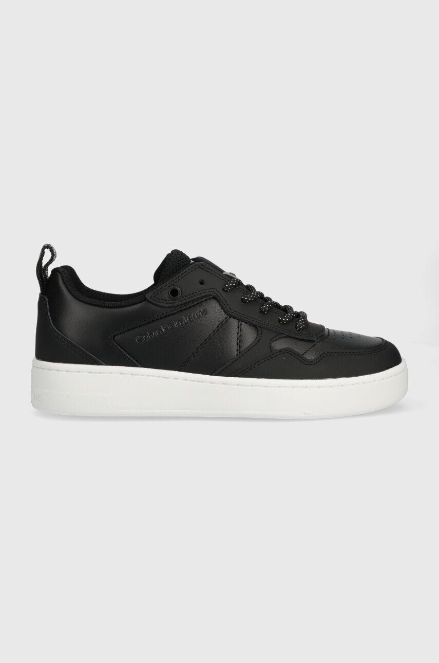 Calvin Klein Jeans bőr sportcipő BASKET CUPSOLE LACEU fehér YM0YM00824 - Pepit.hu