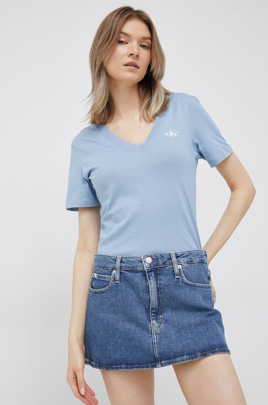 Calvin Klein Jeans farmer szoknya mini egyenes - Pepit.hu