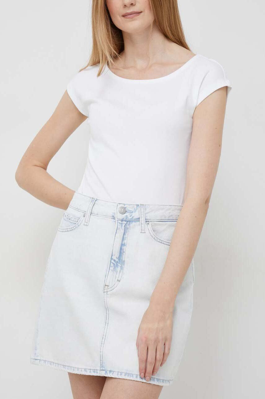 Calvin Klein Jeans farmer szoknya mini egyenes - Pepit.hu