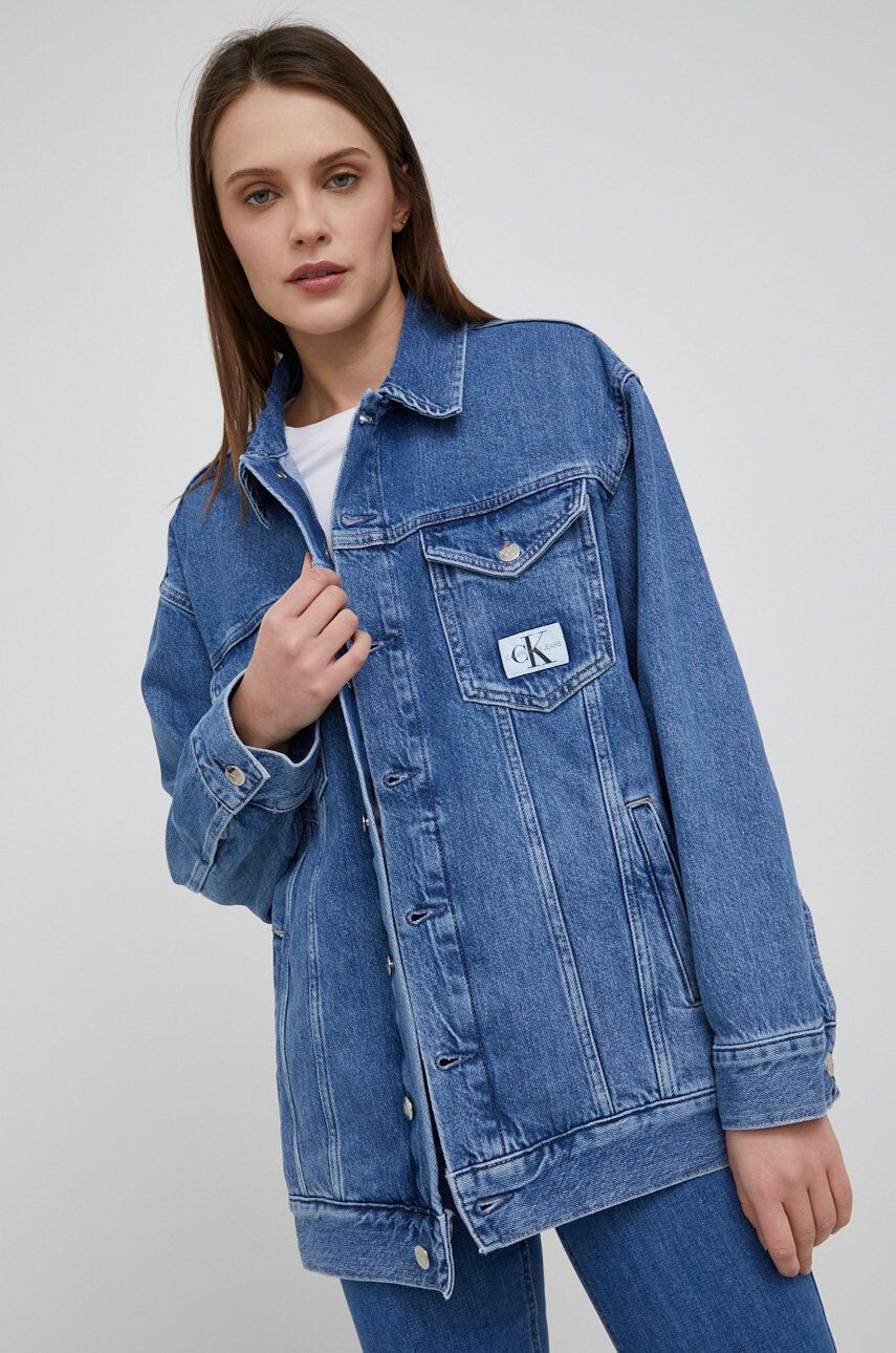 Calvin Klein Jeans farmerdzseki női átmeneti oversize - Pepit.hu