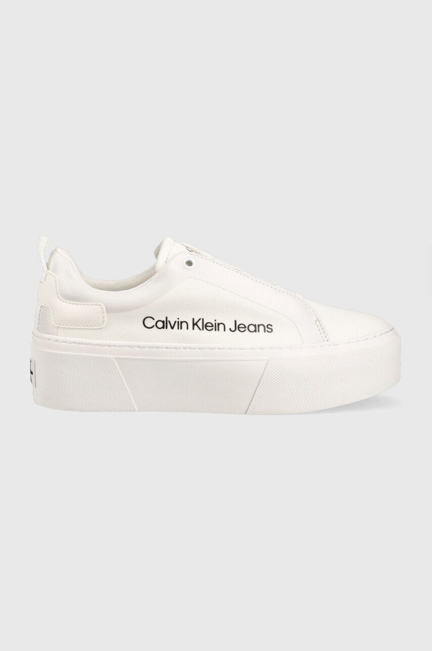 Calvin Klein Jeans sportcipő Skater Vulcanized Laceup fehér - Pepit.hu