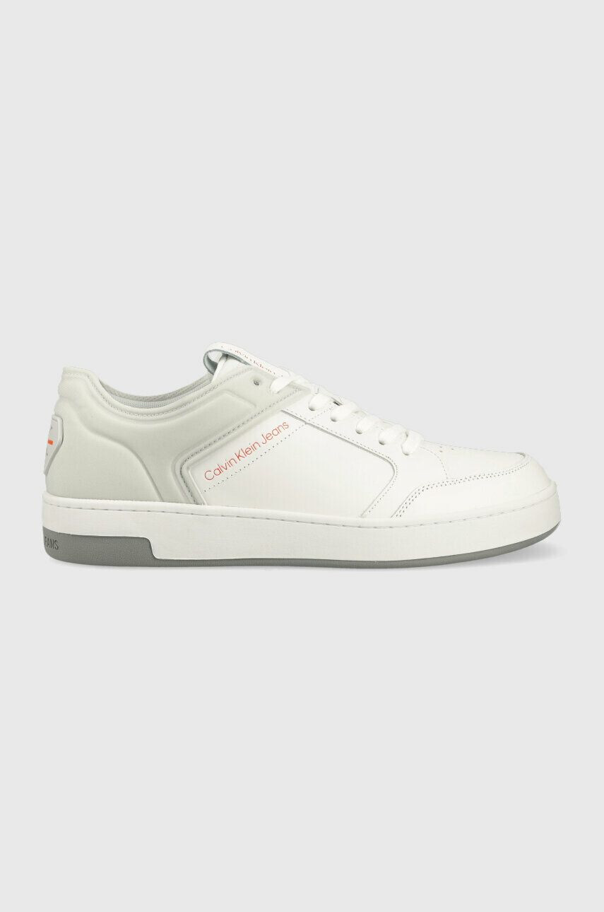 Calvin Klein Jeans sportcipő BASKET CUPSOLE HIGH/LOW FREQ fehér YM0YM00611 - Pepit.hu