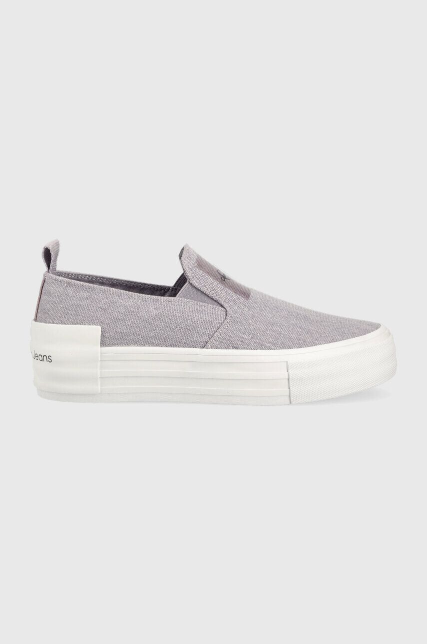 Calvin Klein Jeans sportcipő BOLD VULC FLATF SLIP lila női YW0YW01040 - Pepit.hu