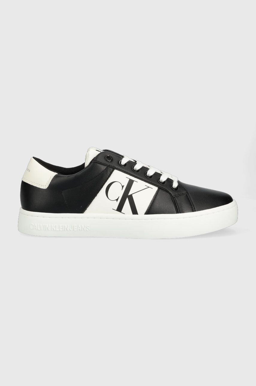 Calvin Klein Jeans sportcipő YM0YM00569 CLASSIC CUPSOLE R LTH-NY MONOG fekete - Pepit.hu