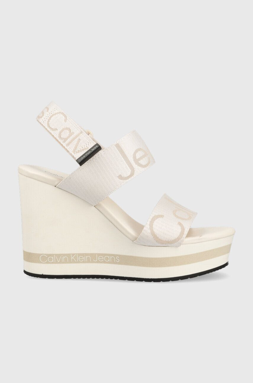 Calvin Klein Jeans szandál WEDGE SANDAL WEBBING rózsaszín női éksarkú YW0YW00959 - Pepit.hu