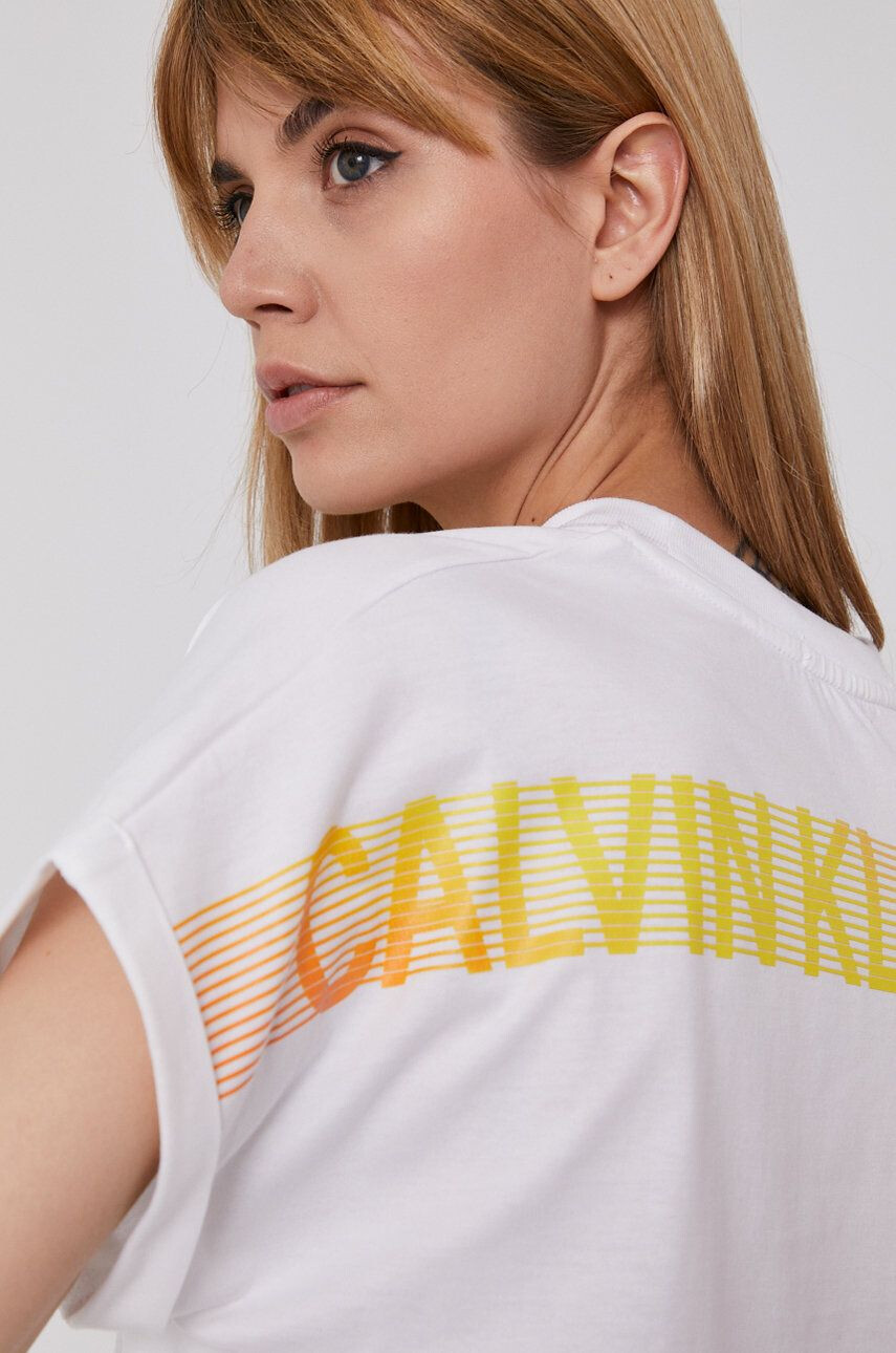 Calvin Klein Jeans t-shirt női fehér - Pepit.hu