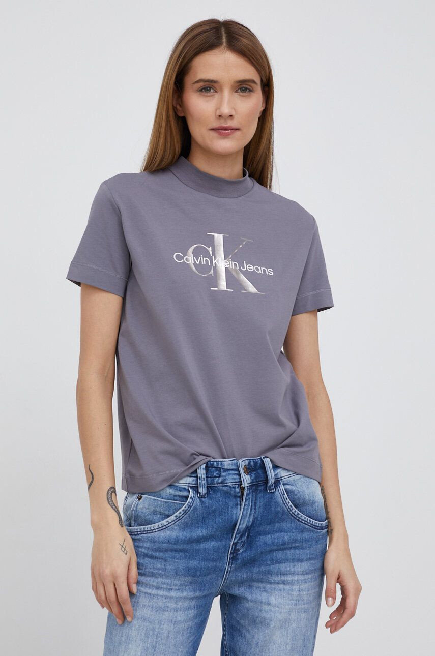 Calvin Klein Jeans t-shirt női szürke - Pepit.hu