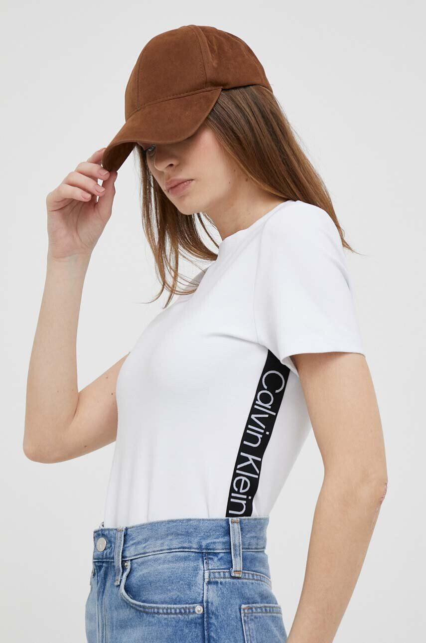 Calvin Klein Jeans t-shirt női fehér - Pepit.hu