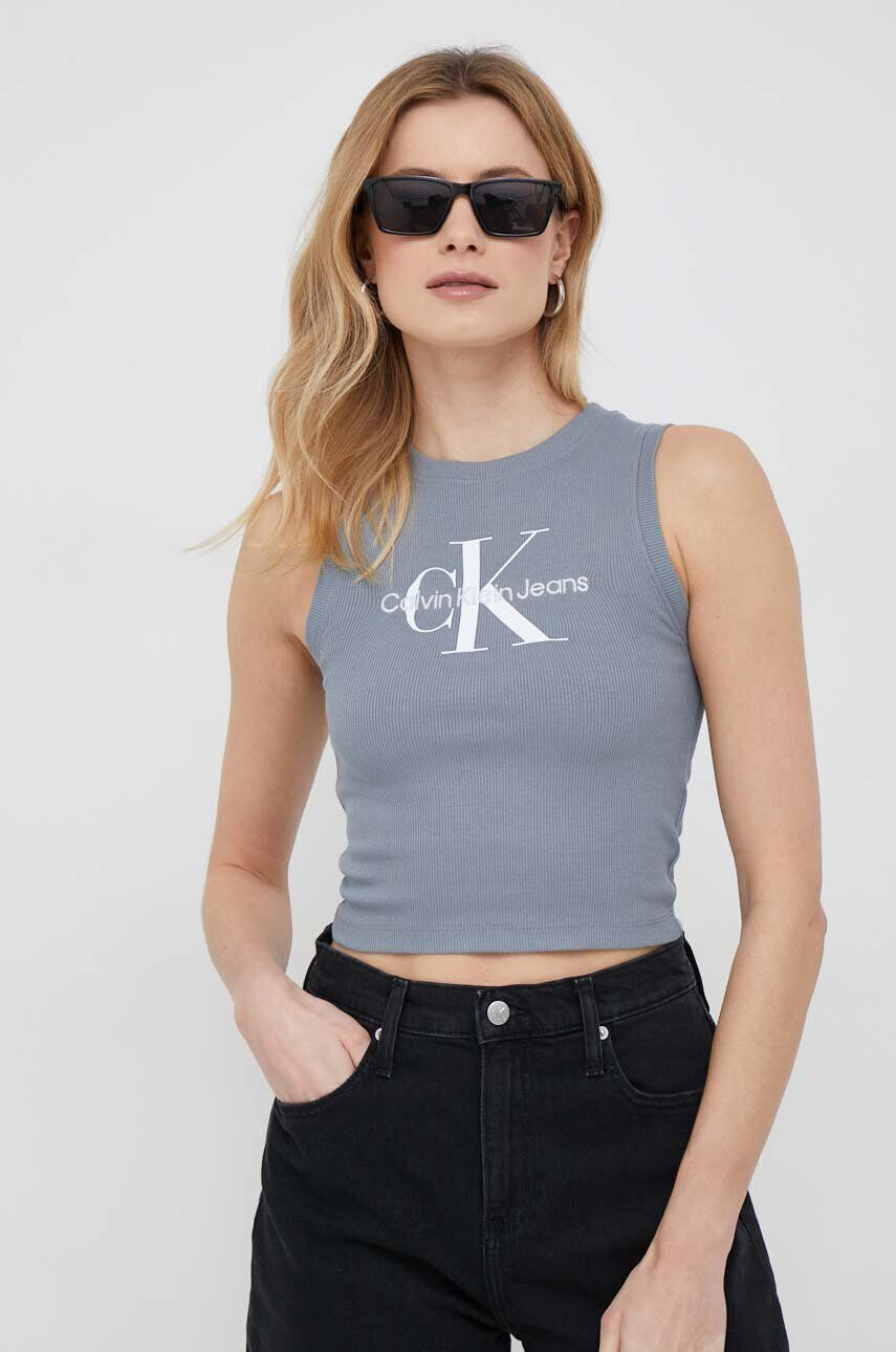 Calvin Klein Jeans top női fekete - Pepit.hu